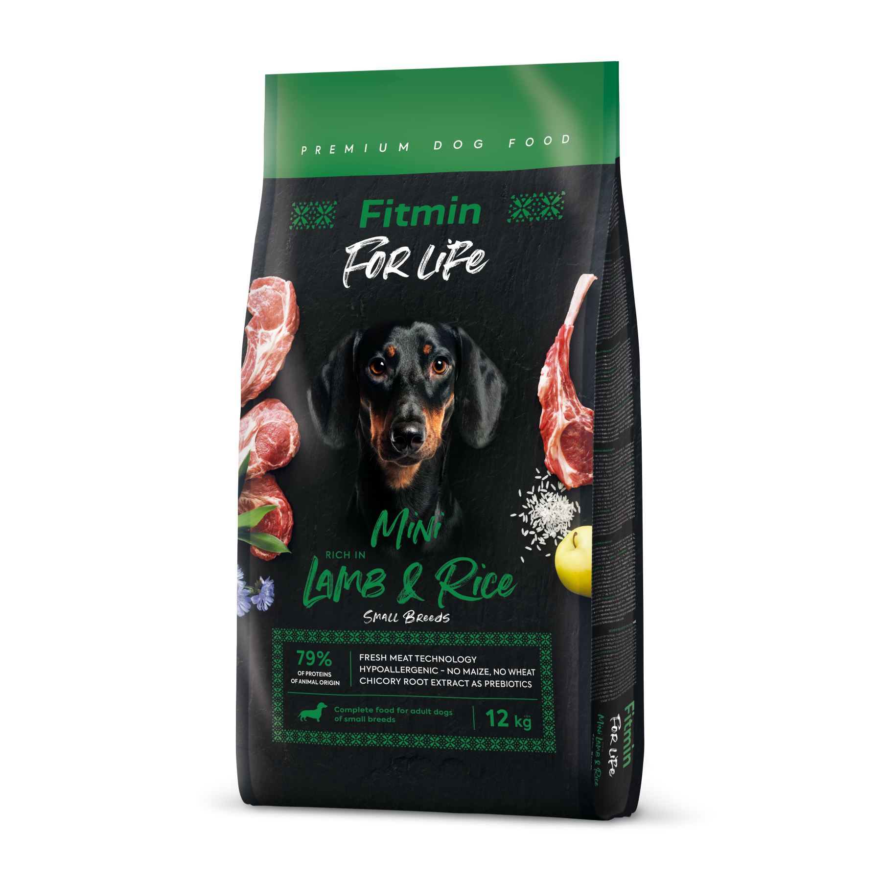 Fitmin dog For Life Lamb & Rice Mini (для дорослих собак малих порід ягня з рисом)