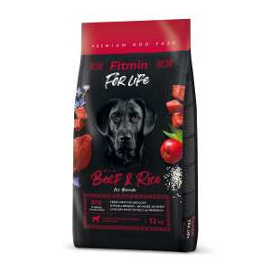 Fitmin dog For Life Beef & Rice (для дорослих собак всіх порід яловичина з рисом)