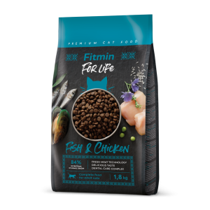 Fitmin cat For Life Adult Fish & Chicken (для дорослих котів з куркою та рибою) 1.8kg