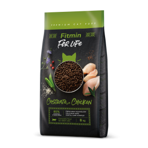Fitmin cat For Life Castrate Chicken (для стерилізованих з куркою) 8 kg