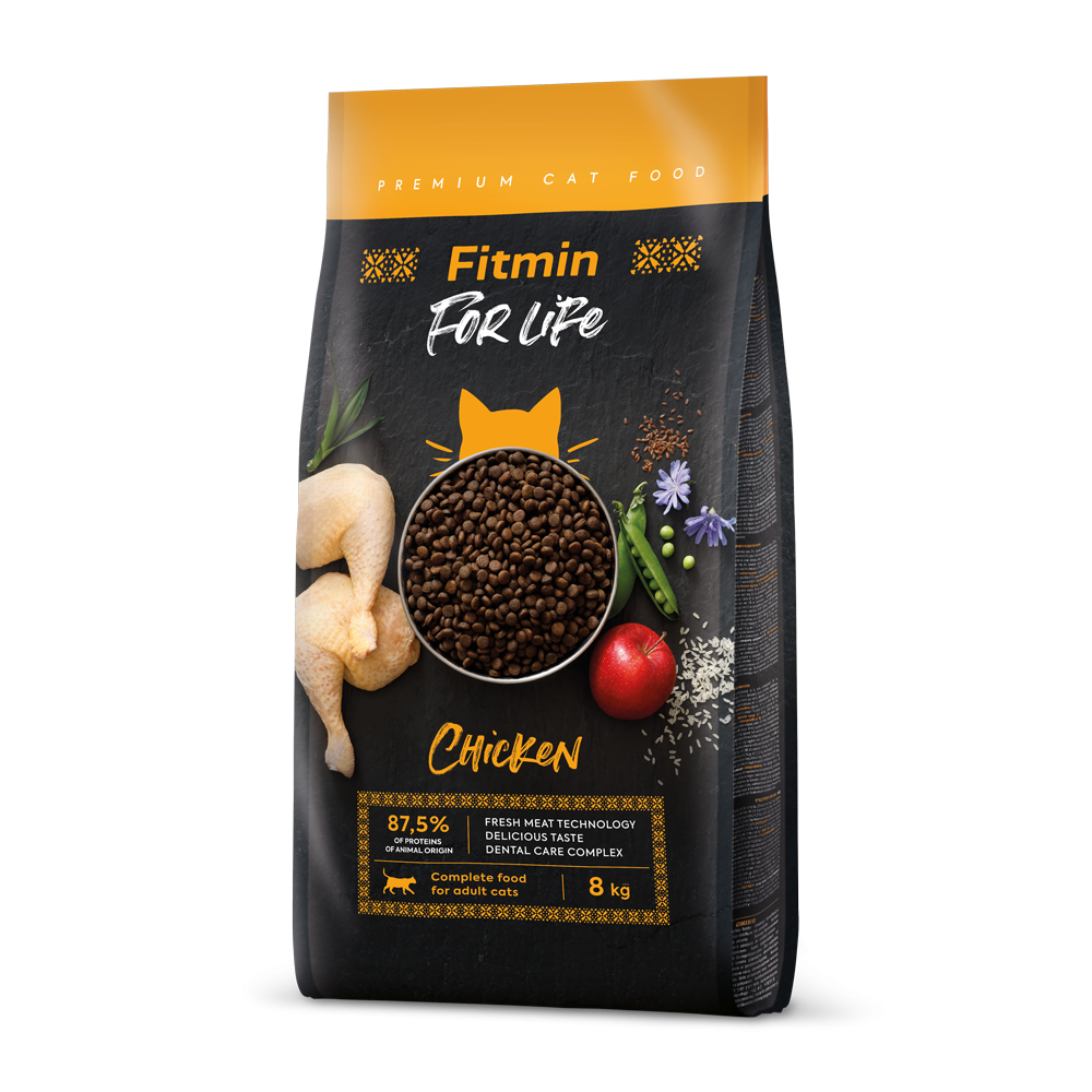 Fitmin cat For Life Adult Chicken (для дорослих котів з куркою) 8 kg