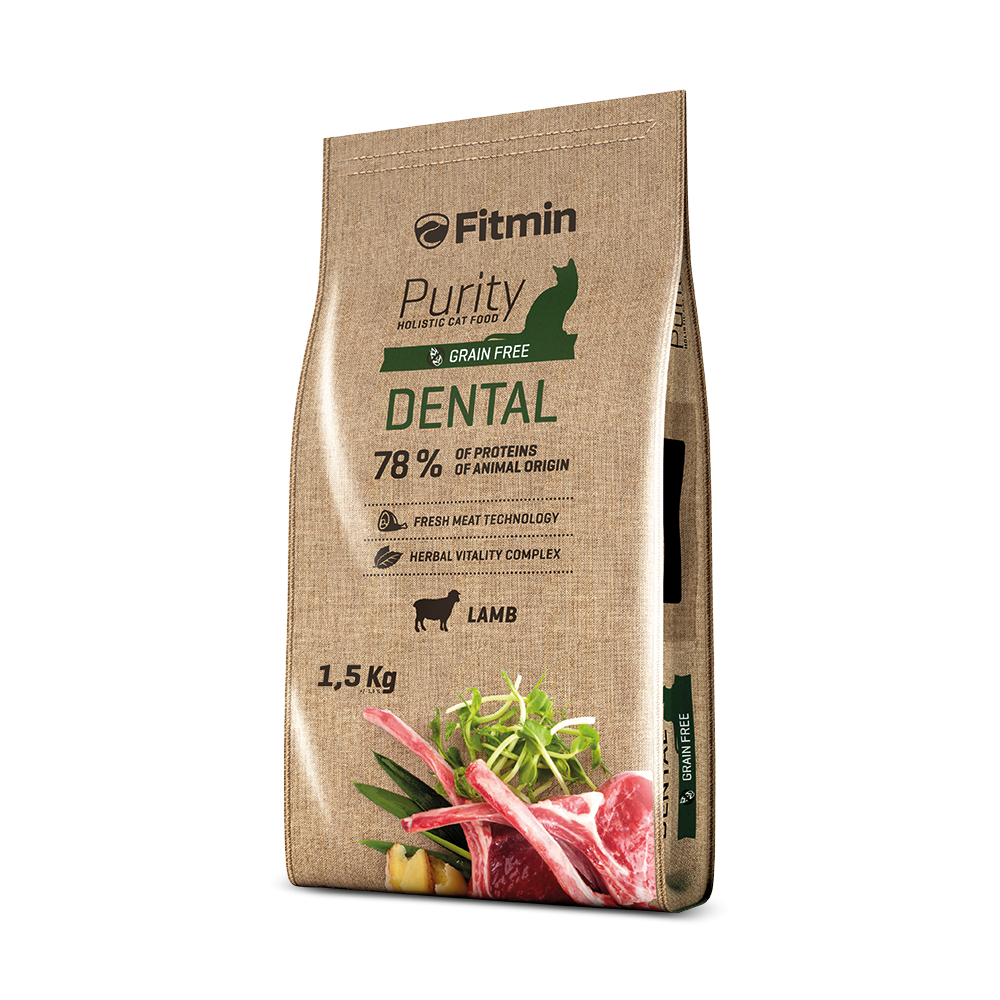 Fitmin cat Purity Dental (Профілактика хвороб ротової порожнини з ягням) 1.5 kg