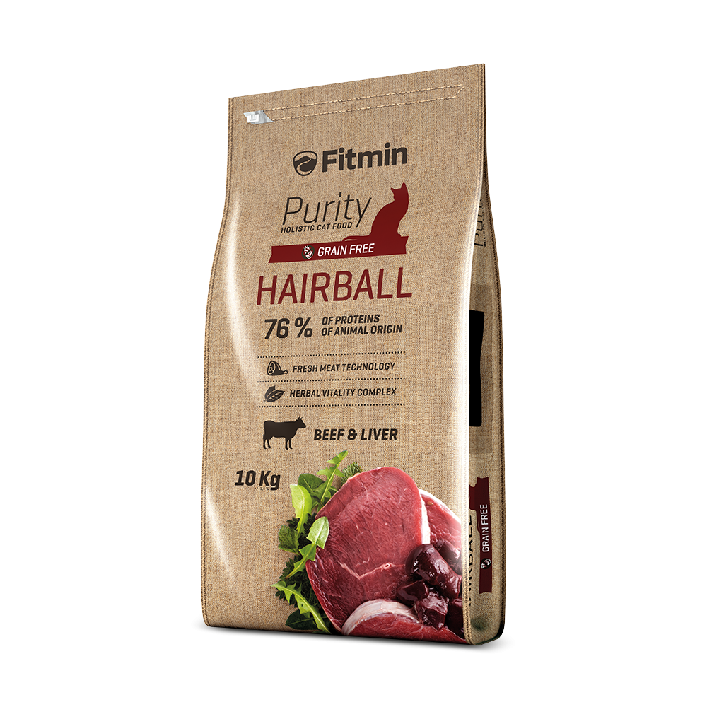 Fitmin cat Purity Hairball (для довгошерстих котів з яловичиною) 1.5 kg