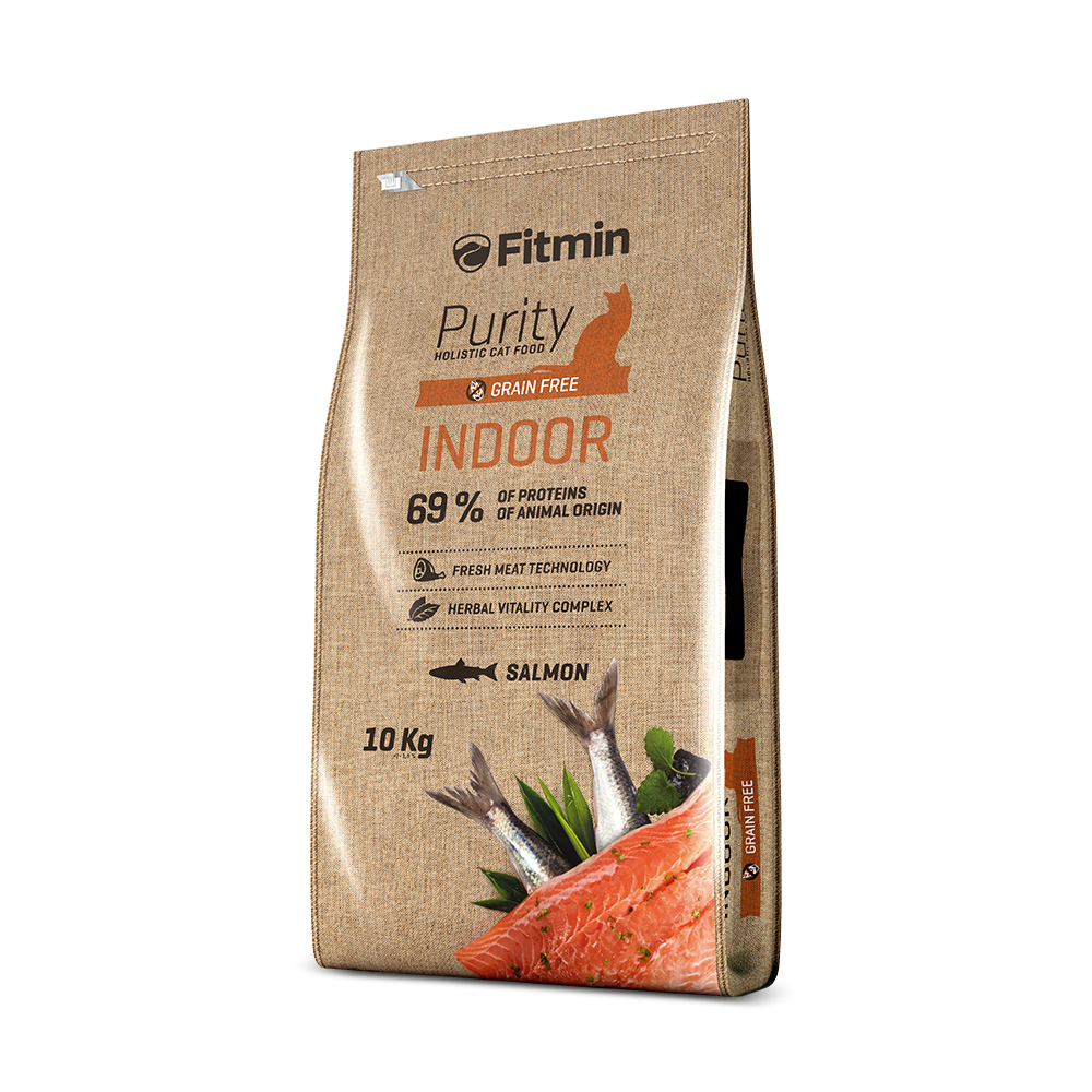 Fitmin cat Purity Indoor (для домашніх котів з лососем та рибою) 10 kg