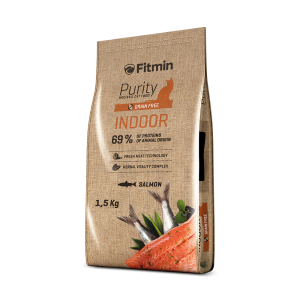 Fitmin cat Purity Indoor (для домашніх котів з лососем та рибою) 1.5 kg