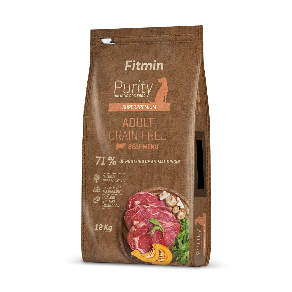 Fitmin dog Purity GF Adult Beef (для дорослих собак середніх та великих порід з яловичиною беззерновий)