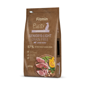 Fitmin dog Purity GF Senior & Light Lamb (для собак літнього віку та малорухливих собак з ягням беззерновий)
