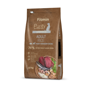 Fitmin dog Purity Rice Adult Fish & Venison (для дорослих собак середніх та великих порід з рисом, риба та дичина)