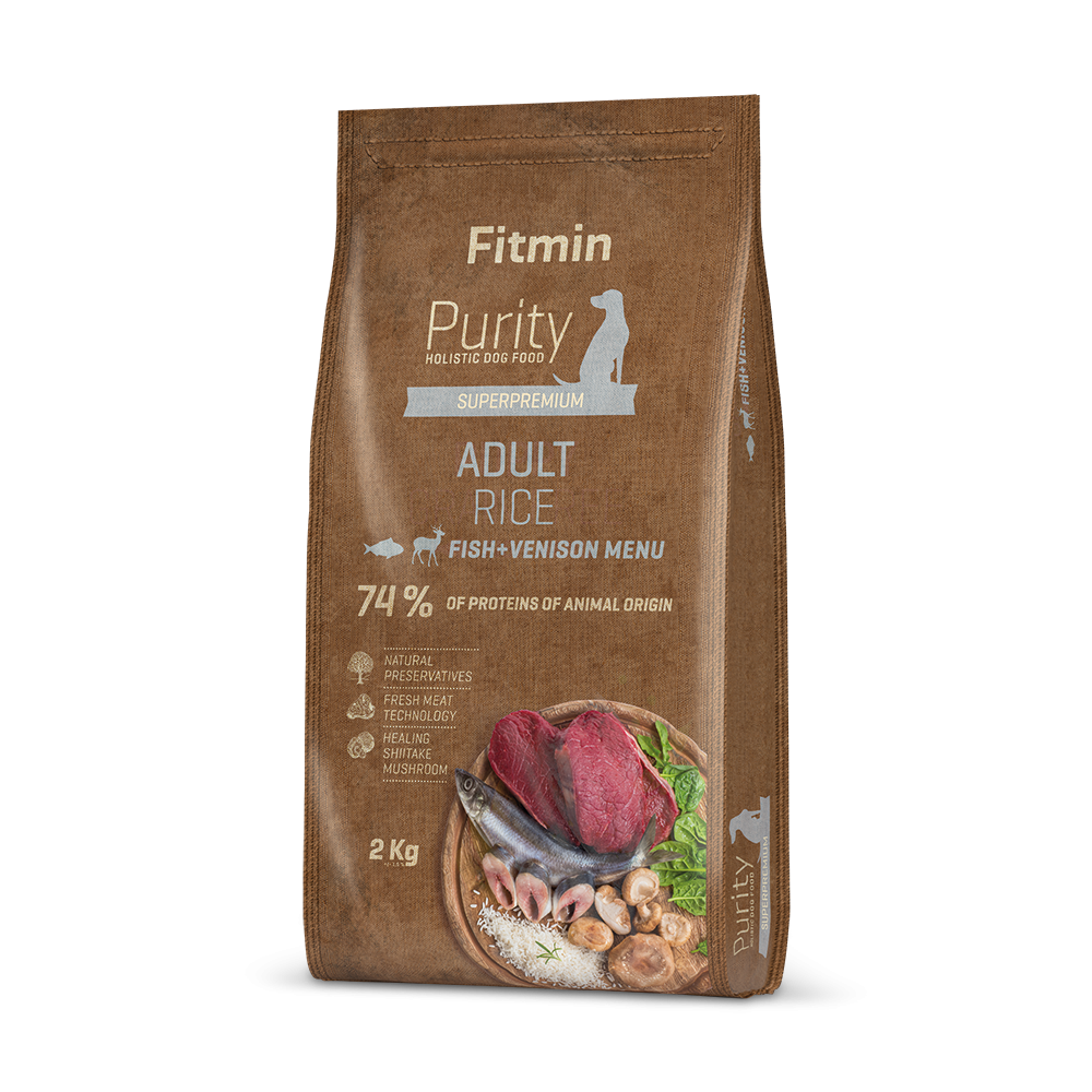 Fitmin dog Purity Rice Adult Fish & Venison (для дорослих собак середніх та великих порід з рисом, риба та дичина)