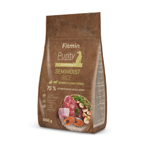 Fitmin dog Purity Rice Semimoist Rabbit & Lamb (напіввологий корм для всіх порід собак з рисом, кролик та ягня)