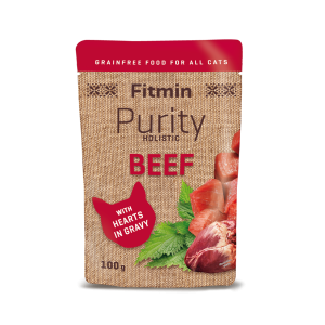 Fitmin cat Purity pouch Beef with hearts (Яловичина з сердечками)
