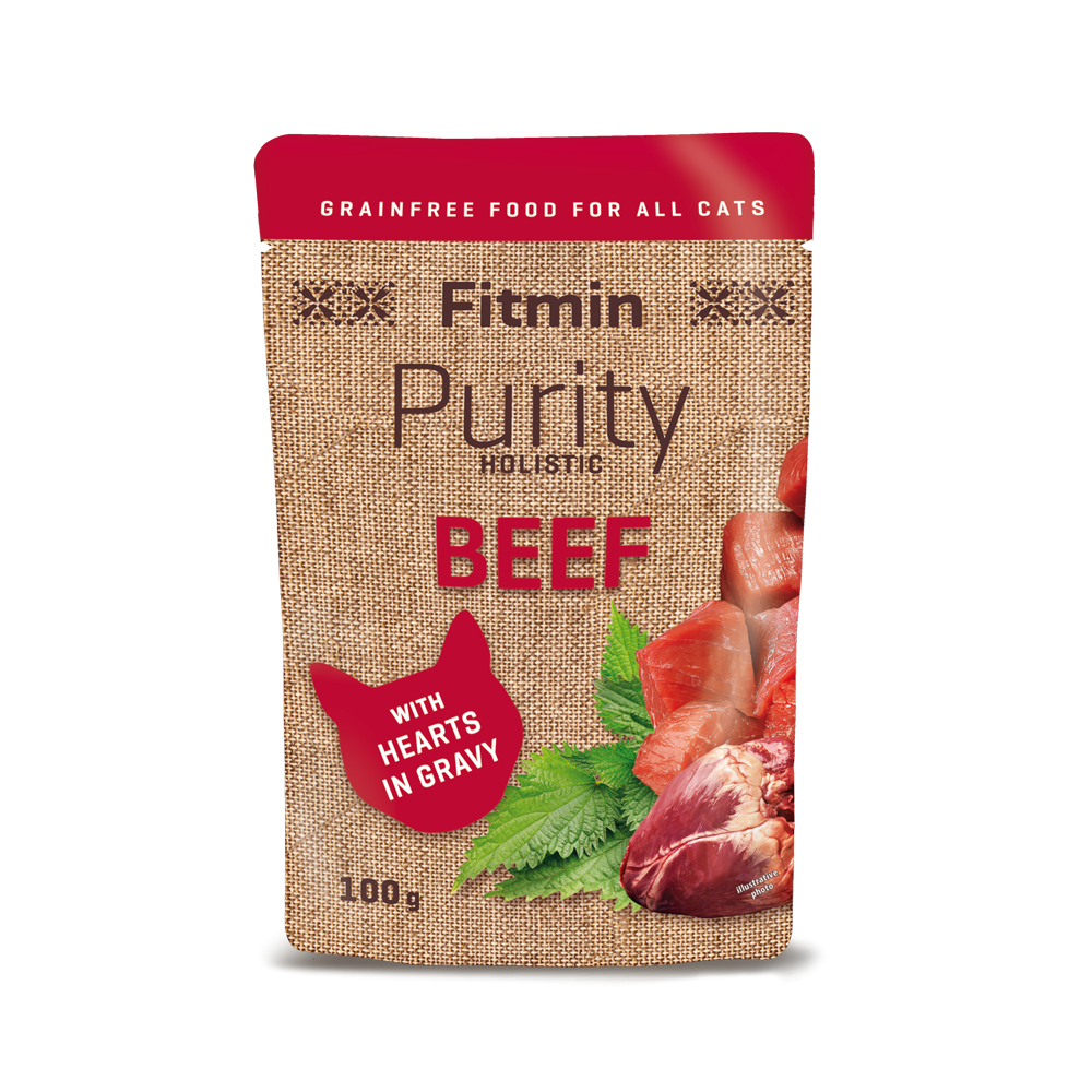 Fitmin cat Purity pouch Beef with hearts (Яловичина з сердечками)