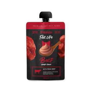 Fitmin cat For Life Cream Sauce pouch Beef (крем-соус з яловичиною)