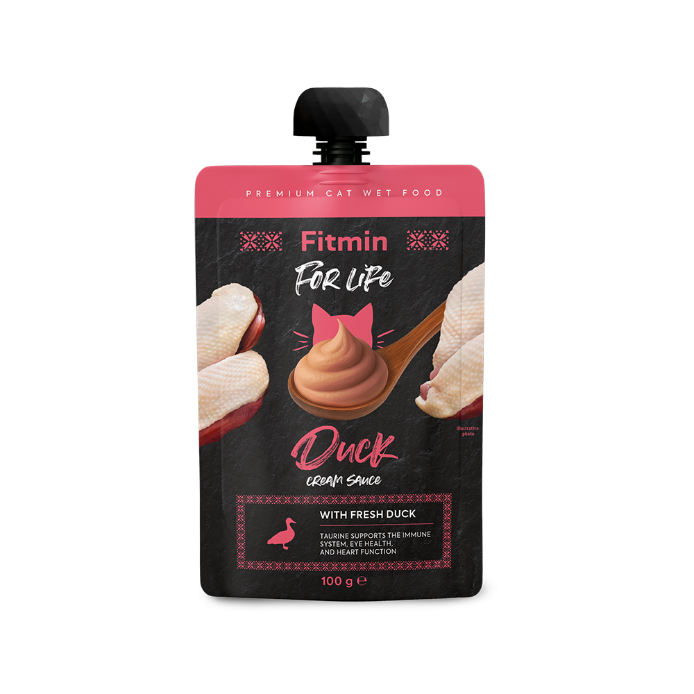 Fitmin cat For Life Cream Sauce pouch Duck (крем-соус з качкою)