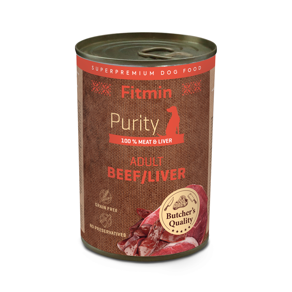 Fitmin dog Purity tin Beef with Liver (Яловичина з печінкою)