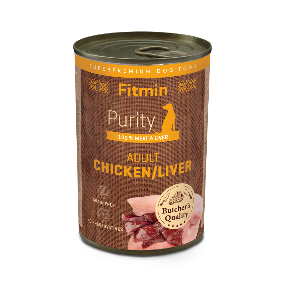 Fitmin dog Purity tin chicken with liver  (Курка з печінкою)