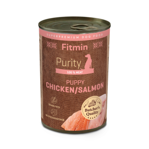 Fitmin dog Purity tin puppy salmon with chicken (для цуценят з лососем та куркою)